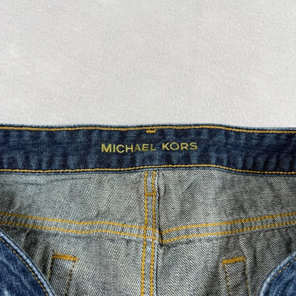 Michael Kors Womens 8 Denim Shorts Frayed Cut Off Low Rise Summer Casual Boho